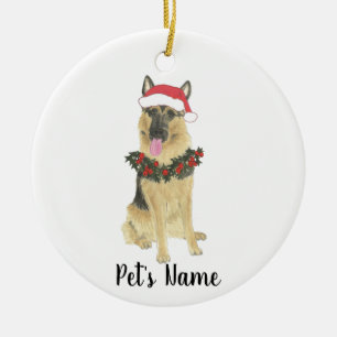 Personalized German Shepherd Keramik Ornament