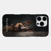 Personalized German Shepherd Portrait iPhone Hülle (Rückseite (Horizontal))