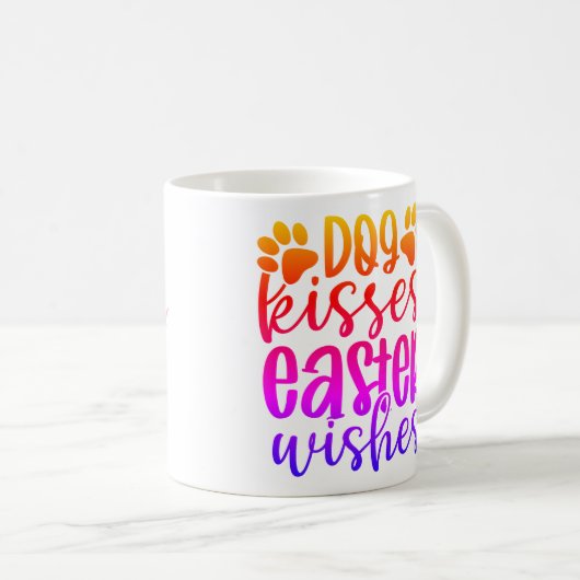 Personalized German Shepherd Puppy Easter Kaffeetasse (VorderseiteRechts)