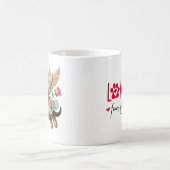 Personalized German Shepherd Puppy Valentine's Day Kaffeetasse (Mittel)