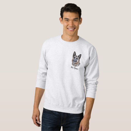 Personalized German Shepherd Sweatshirt (Vorne ganz)