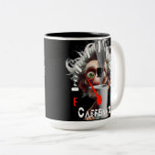 Personalized Get Caffeinated Zweifarbige Tasse (VorderseiteRechts)
