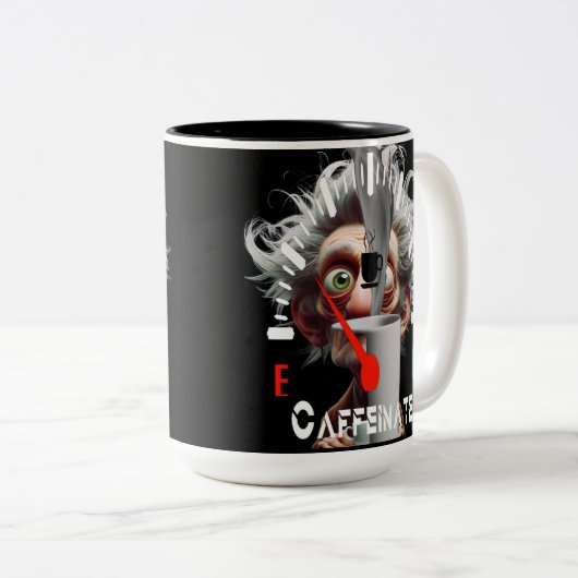 Personalized Get Caffeinated Zweifarbige Tasse (VorderseiteRechts)