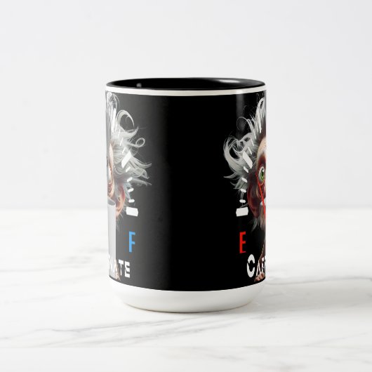 Personalized Get Caffeinated Zweifarbige Tasse (Mittel)