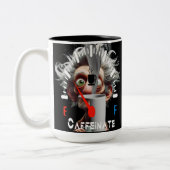 Personalized Get Caffeinated Zweifarbige Tasse (Links)