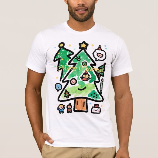 Personalized Ghost LED Night Light with Witch Hat, T-Shirt (Vorderseite)