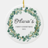 Personalized Gift | Custom Name Holiday Keepsake  Keramik Ornament (Hinten)