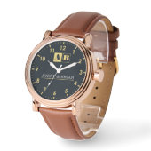 Personalized Gift Custom Premium Style Monogram Armbanduhr (Winkel)