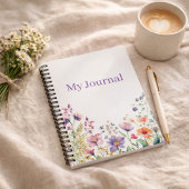 Personalized Gift for Her Wildflower  Notizblock