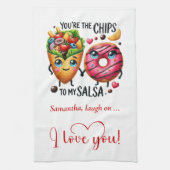 Personalized Gift for Husband Funny Food Towel Geschirrtuch (Vertikal)