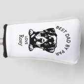 Personalized Gift for the Best Rottweiler Dad Golf Headcover (Vorderseite)