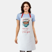 Personalized Gift for Wife Funny Food Love Apron Schürze (Getragen)