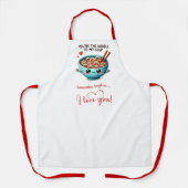 Personalized Gift for Wife Funny Food Love Apron Schürze (Vorderseite)