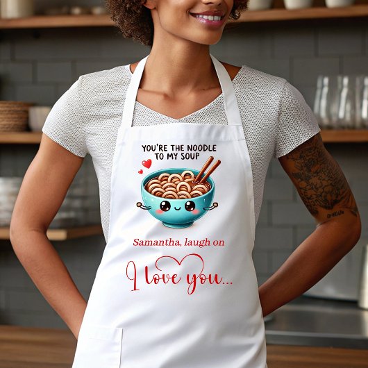 Personalized Gift for Wife Funny Food Love Apron Schürze