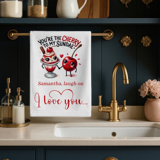 Personalized Gift for Wife Funny Food Towel Geschirrtuch