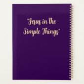 Personalized Gift. Jesus Christian Faith Planer (Rückseite)