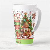 Personalized Gingerbread Christmas Milchtasse (Rechte Ecke)