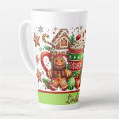 Personalized Gingerbread Christmas Milchtasse (Linke Ecke)