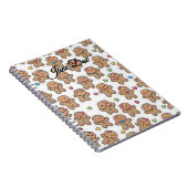 Personalized Gingerbread Men Christmas Notebook Notizblock (Rechte Seite)