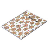 Personalized Gingerbread Men Christmas Notebook Notizblock (Linke Seite)