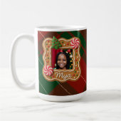 Personalized Gingerbread Photo Frame Christmas Kaffeetasse (Links)