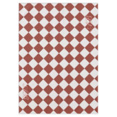 Personalized Gingham Tablecloth, Wine Red  Tischdecke (Vorderseite)