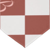 Personalized Gingham Tablecloth, Wine Red  Tischdecke (Schrägansicht)