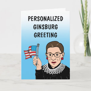 Personalized Ginsburg Greeting Card Karte