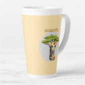  Personalized Giraffe in the Savanna Mug Milchtasse (Rechte Ecke)