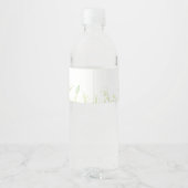 Personalized Girl Baseball Birthday Wasserflaschenetikett (Rückseite)