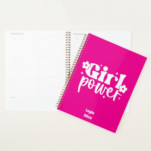 Personalized Girl Power Yearly Planner Planer (Anzeige)