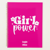 Personalized Girl Power Yearly Planner Planer (Vorderseite)