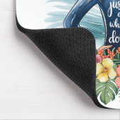 Personalized Girl Who Loves Dolphins Mousepad (Ecke)