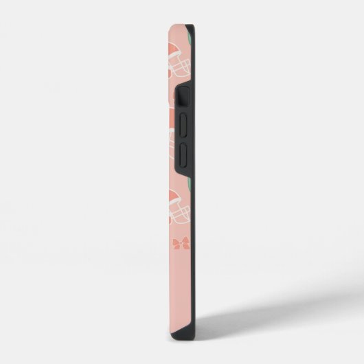 Personalized Girly Football Bow Pattern Phone Case iPhone Hülle (Linke Seite)