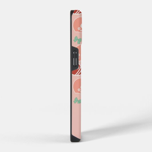 Personalized Girly Football Bow Pattern Phone Case iPhone Hülle (Rechte Seite)