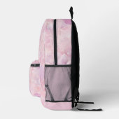 Personalized Girly Pink Gemstone Girls Pretty Bedruckter Rucksack (Rechts)