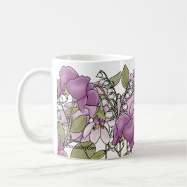 Personalized Gladiolus Kaffeetasse