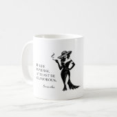 Personalized Glam Style Quote Design  Kaffeetasse (Vorderseite Links)