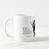 Personalized Glam Style Quote Design  Kaffeetasse (Links)