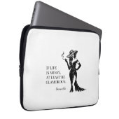 Personalized Glam Style Quote Design  Laptopschutzhülle (Vorne Rechts)