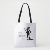 Personalized Glam Style Quote Design Tasche (Vorderseite)