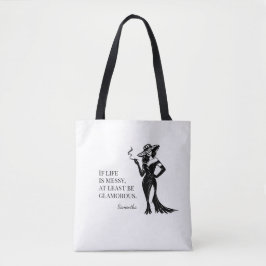 Personalized Glam Style Quote Design Tasche