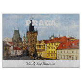 Personalized Glass Cutting Board - Custom Kitchen Schneidebrett (Vorderseite)