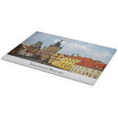 Personalized Glass Cutting Board - Custom Kitchen Schneidebrett (Ecke)