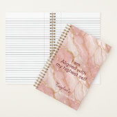 Personalized Glitter Positive Quotes Journal Notizblock (Innen)