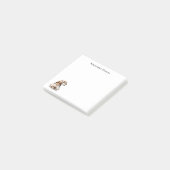 Personalized Gnome Post-It Notes Klebezettel (angewinkelt)