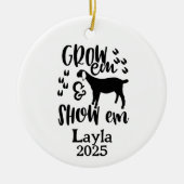 Personalized Goat 4H Farm Ornament (Vorne)