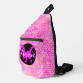 Personalized Gold Dinosaur Crossbody Bag (Rechte Ecke)