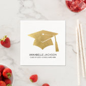 Personalized Gold Graduation Serviette (Beispiel)