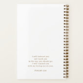 Personalized Gold Script White Bible Study Notizblock (Rückseite)